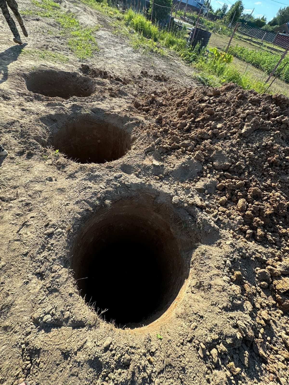 Колодец на 10 колец и септик 3/3/3 в Никольском, Никольское, Рузский